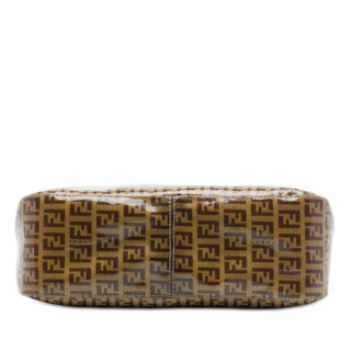 Fendi Zucchino Crystal Double Flap Shoulder Bag