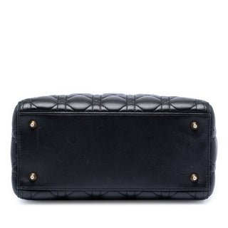 Dior Medium Lambskin Cannage Lady Dior