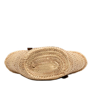 LOEWE Small Raffia Anagram Basket Tote