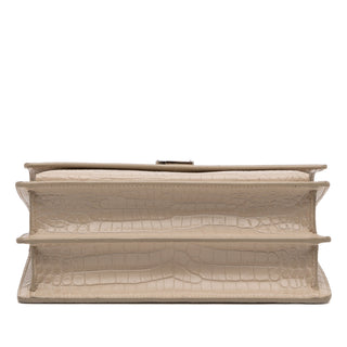 Saint Laurent
Medium Croc Embossed Leather Monogram Sunset Crossbody