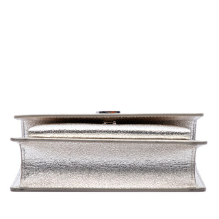 Saint Laurent Mini Metallic Calfskin Monogram Sunset Wallet on Chain