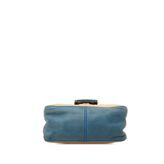 Fendi Mini Suede and Calfskin Colorblock Tortoiseshell Chain Mamma Forever
