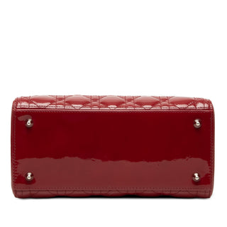 Dior Medium Patent Cannage Lady Dior