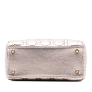 Dior
Medium Metallic Lambskin Cannage Lady Dior