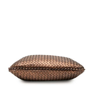 Bottega Veneta Small Metallic Nappa Intrecciato Veneta Hobo