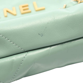 Chanel Small Quilted Shiny Calfskin 22 Handbag