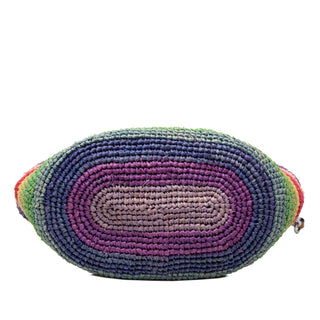 LOEWE Paulas Ibiza Anagram Raffia Rainbow Pochette Crossbody