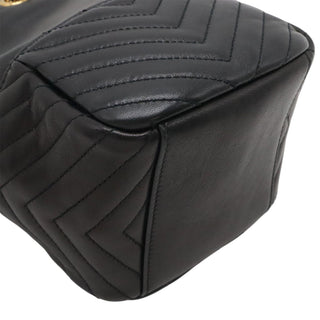 Saint Laurent Mini Chevron Lambskin Joe Bucket Bag