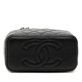 Chanel
Small Lambskin Top Handle Vanity Case with Chain