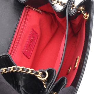 Chanel Lambskin CC Square Accordion Flap Chain Bag