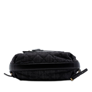 Chanel CC Quilted Denim and Calfskin Backpack
