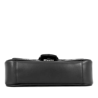 Gucci Small GG Marmont Matelasse Calfskin Monochrome Shoulder Bag