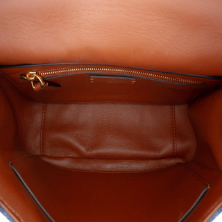Valentino Medium Denim Roman Stud Satchel