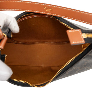 Celine Triomphe Coated Canvas Ava Shoulder Bag