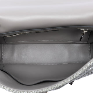 Valentino Large Metallic Knit Roman Stud Satchel