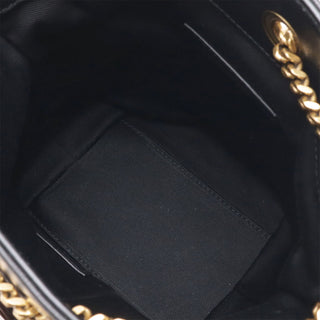 Saint Laurent Mini Chevron Lambskin Joe Bucket Bag