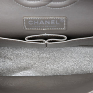 Chanel Medium Classic Chevron Iridescent Lambskin Double Flap