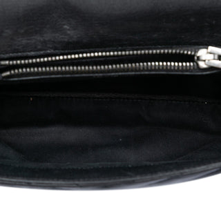Saint Laurent Medium Chevron Sheepskin Monogram College Satchel