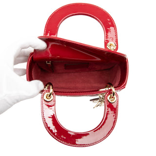 Dior Mini Patent Cannage Lady Dior