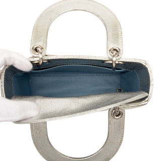 Dior Small Metallic Grained Calfskin Cannage My ABCDior Lady Dior