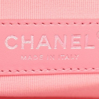 Chanel Large Canvas Pinstriped Deauville Tote