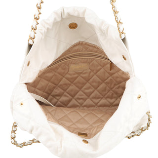 Chanel Small Shiny Calfskin 22 Hobo