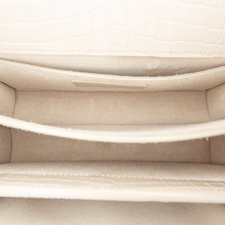 Saint Laurent
Medium Croc Embossed Leather Monogram Sunset Crossbody