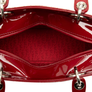 Dior Medium Patent Cannage Lady Dior