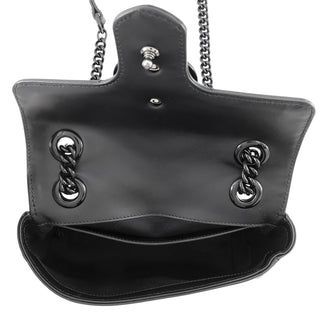 Gucci Small GG Marmont Matelasse Calfskin Monochrome Shoulder Bag