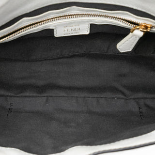 Fendi Zucca Embossed Leather Baguette Satchel
