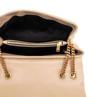 Saint Laurent Medium Matelasse Calfskin Monogram LouLou Shoulder Bag