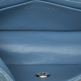 Chanel Mini Rectangular Classic Denim Braided Single Flap