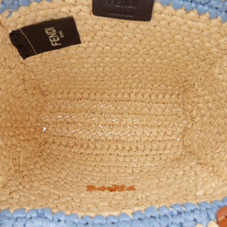 Fendi Mini Raffia Soft Sunshine Shopper Tote