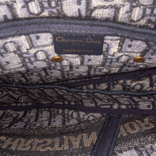 Dior Oblique Embroidered Canvas Saddle Bag