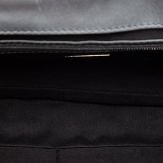 Fendi Medium Metallic Leather Embossed FF Baguette Satchel
