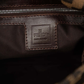 Fendi Zucca Canvas Double Flap Mamma