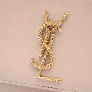 Saint Laurent Medium Smooth Calfskin Braided Monogram Kate Crossbody