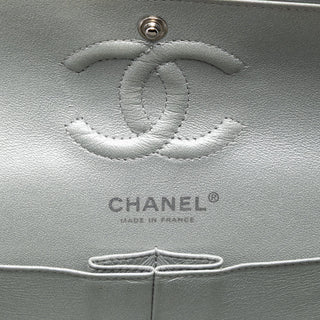 Chanel Small Classic Chevron Metallic Crumpled Calfskin Double Flap