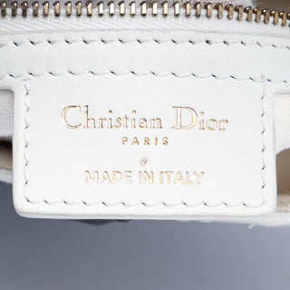 Dior Perforated Oblique Embossed Calfskin Saddle Bag