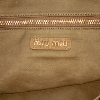 Miu Miu Large Matelasse Suede Wander Bag