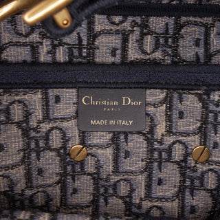 Dior Oblique Embroidered Canvas Saddle Bag
