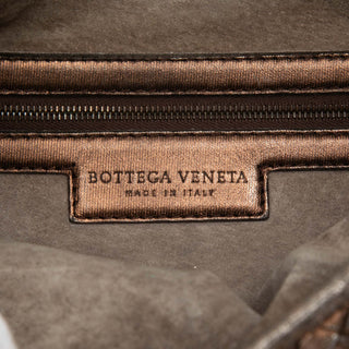 Bottega Veneta Small Metallic Nappa Intrecciato Veneta Hobo