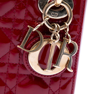 Dior Mini Patent Cannage Lady Dior