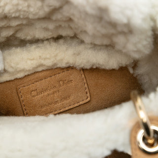 Dior
Mini Suede Cannage with Shearling Trim Lady Dior