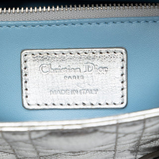 Dior Small Metallic Lambskin Cannage My ABCDior Lady Dior