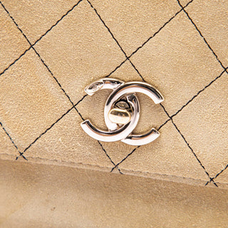 Chanel Medium CC Quilted Suede Business Affinity Flap