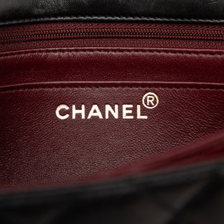 Chanel CC Quilted Lambskin Half Moon Flap