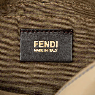 Fendi Mini Suede and Calfskin Colorblock Tortoiseshell Chain Mamma Forever