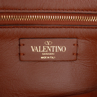 Valentino Medium Denim Roman Stud Satchel