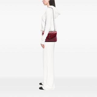 Saint Laurent Medium Matelasse Calfskin Monogram LouLou Shoulder Bag